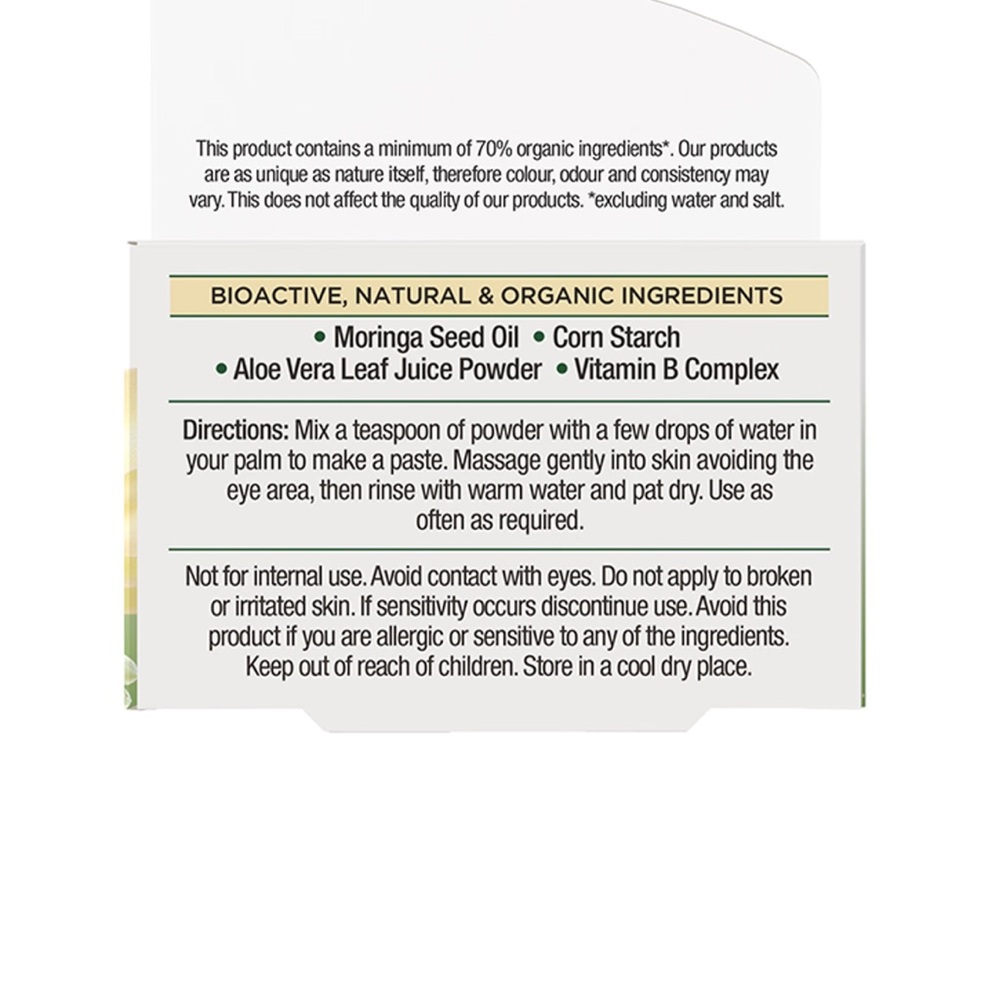 Dr. Organic - Moringa Cleansing Facial Powder - 15g - Vegan - Picture 4 of 4